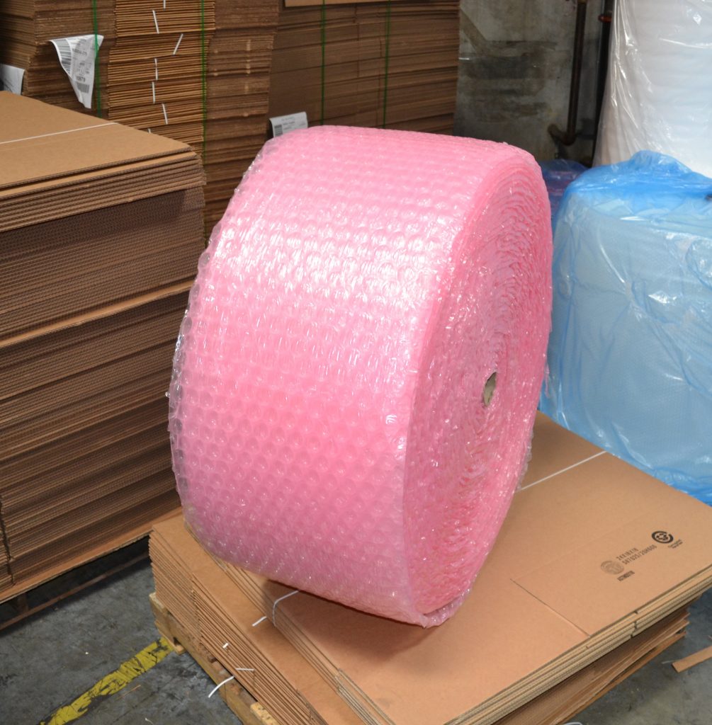 Large Barrier Bubble 18" x 250' Pink AntiStatic (Roll) Miller Supply Inc