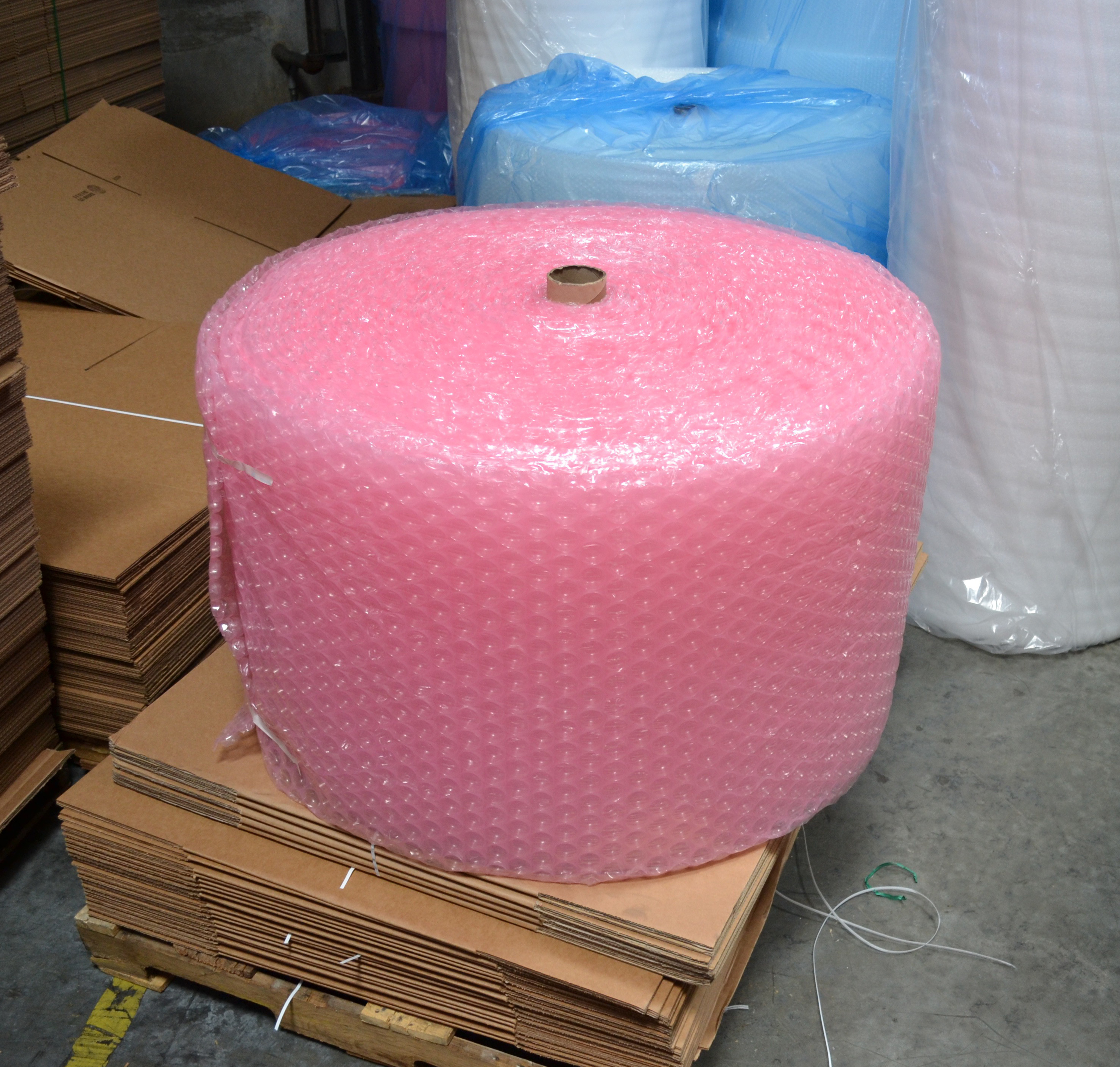 Large Barrier Bubble 48" x 250' Pink AntiStatic (Roll) Miller Supply Inc