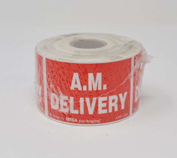 2" X 3" AM DELIVERY LABEL