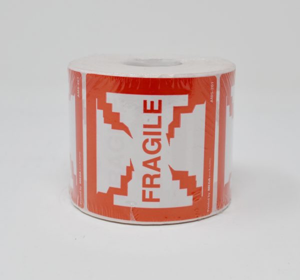 3" X 5"" FRAGILE PLEASE WITH CARE LABEL (500 LABELS/ROLL)