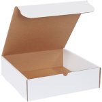 14 x 14 x 4" White Corrugated Mailer (10 Boxes) - RTTM-14144