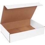 19 x 12 x 3" White Corrugated Mailer (10 Boxes) - RTTM-GB3