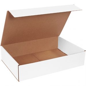 23 x 13 x 3-1/2"White Corrugated Mailer (10 Boxes) - RTTM-GB4