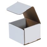 (M414) 4 x 4 x 3 White Tuck Top Boxes (10 Boxes)