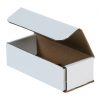 7-1/2 x 3-1/4 x 2-1/4" White Corrugated Mailer (10 Boxes)