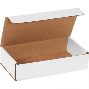 9 x 5-1/2 x 1-1/4" White Corrugated Mailer (10 Boxes)