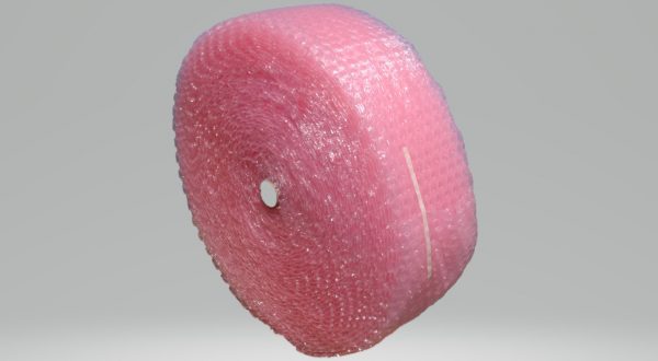 Large Barrier Bubble 12" x 250' Pink Anti-Static (Roll)